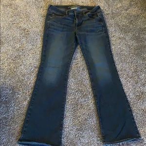 American eagle kick boot denim, dark wash size 14L